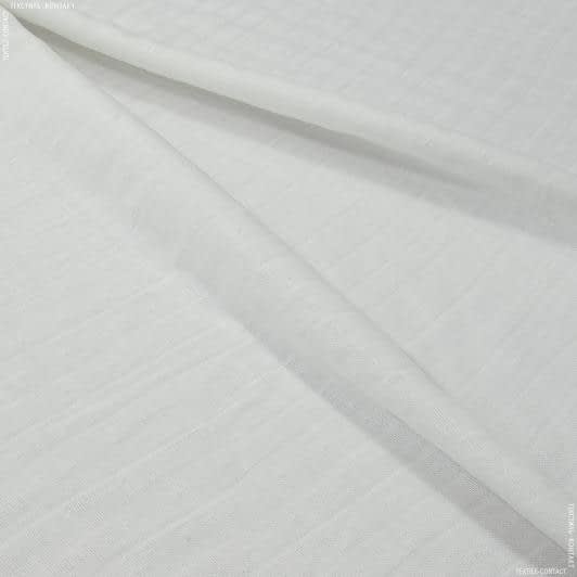 Тканини гардинні тканини - Портьєра-тюль Кантрі молочний з обважнювачем