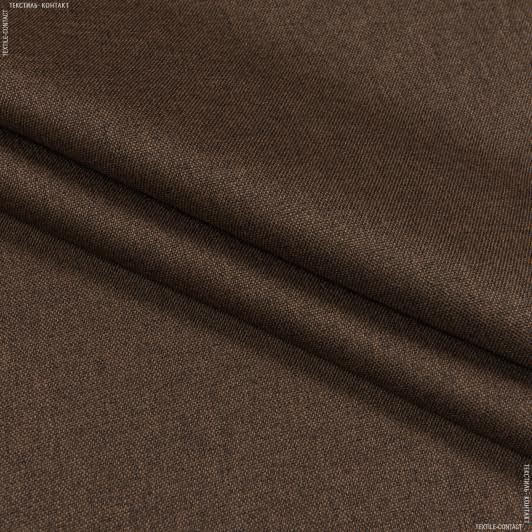 Тканини портьєрні тканини - Блекаут меланж / BLACKOUT колір  св. шоколадний