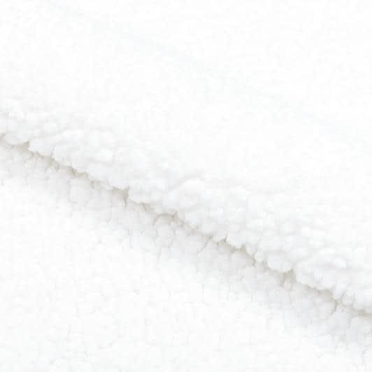 Ткани мех для воротников - Мех искусственный Тедди белый