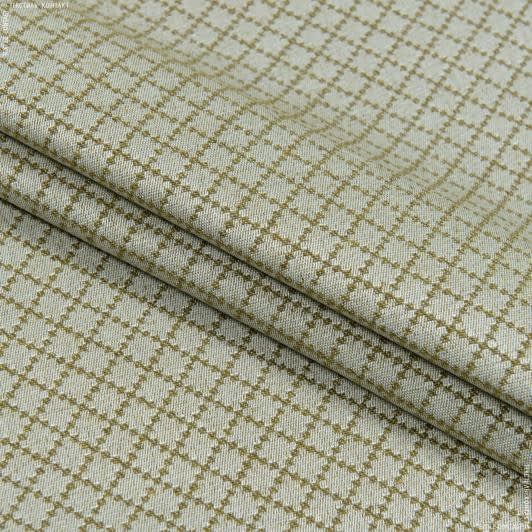 Тканини для чохлів на стільці - Скатертна тканина  ДОЛМЕН (сток) /  DOLMEN т.олива