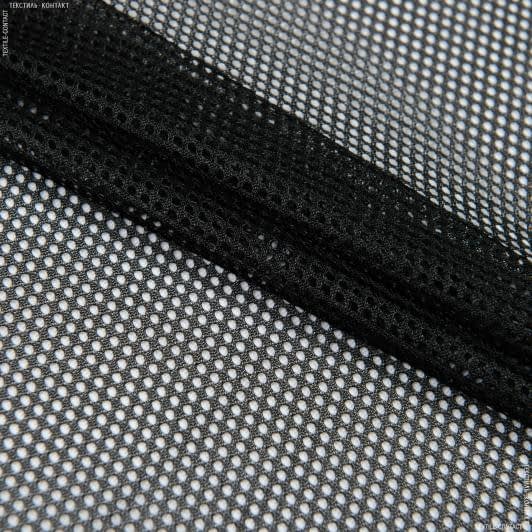 Ткани для одежды - Сетка трикотажная черная