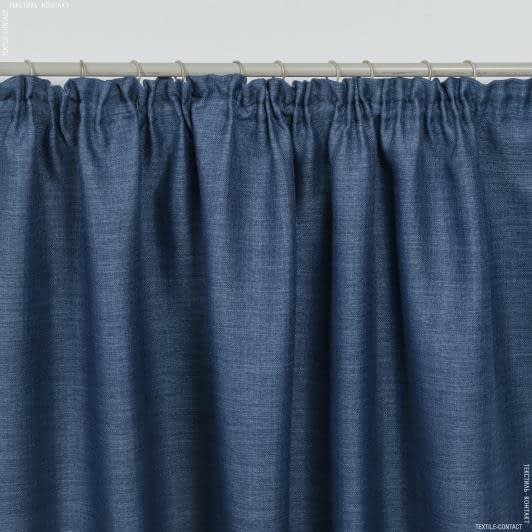 Ткани готовые изделия - Штора Блекаут  рогожка  синий 150/270 см (166600)
