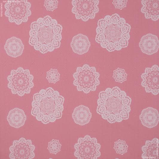 Тканини для декоративних подушок - Гобелен кензо рожевий