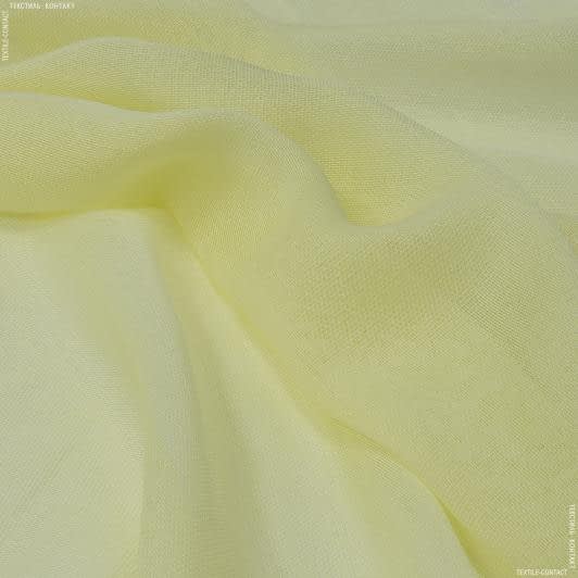 Тканини сітка - Тюль сітка Вена колір яскраво жовта з обважнювачем
