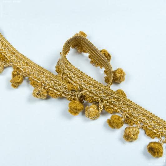 Ткани фурнитура для декора - Бахрома базель кисточка золото