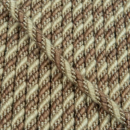 Тканини шнур декоративний - Шнур Базель колір бронза d=10мм