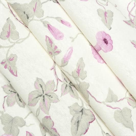 Тканини портьєрні тканини - Декоративна тканина панама Артіко іпомея бузковий