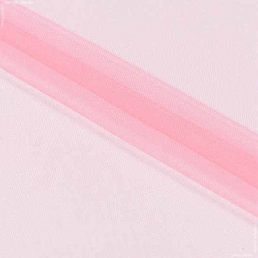 Тканини гардинні тканини - Декоративна Сітка м'яка / фатин  / св. рожевий