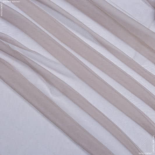 Ткани для тюли - Тюль Луса-2 беж-розовый с утяжелителем