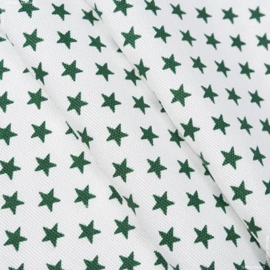 Тканини портьєрні тканини - Декоративна тканина Зірки /HAPPY зелена