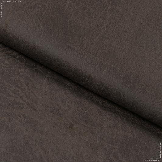 Тканини для перетяжки меблів - Замша двостороння з тисненням Міран -2 ХАРД / MIRAN т.коричневий