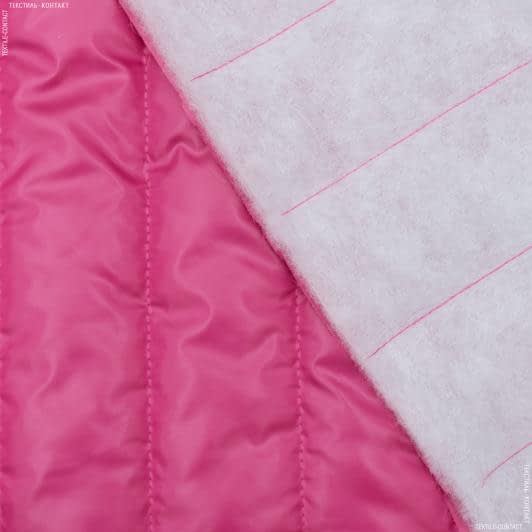 Ткани для пальто - Плащевая руби лаке стеганая малиновый