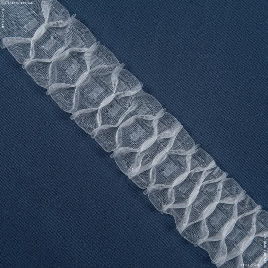 Тканини фурнітура для декора - Тасьма шторна Стільники прозора КС-1:2.5 80мм±0.5мм/100м