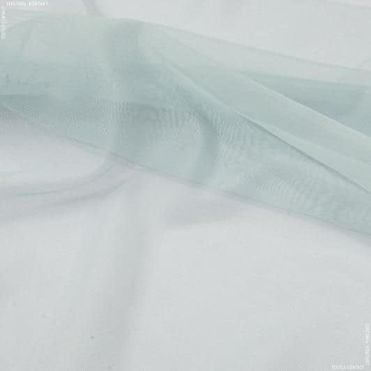 Тканини спец.тканини - Тюль сітка Мікро нет світло блакитна з обважнювачем