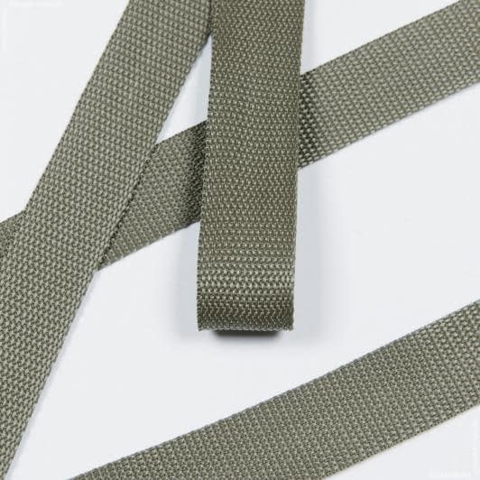 Ткани фурнитура и аксессуары для одежды - Тесьма / стропа ременная стандарт 30 мм цвет хаки