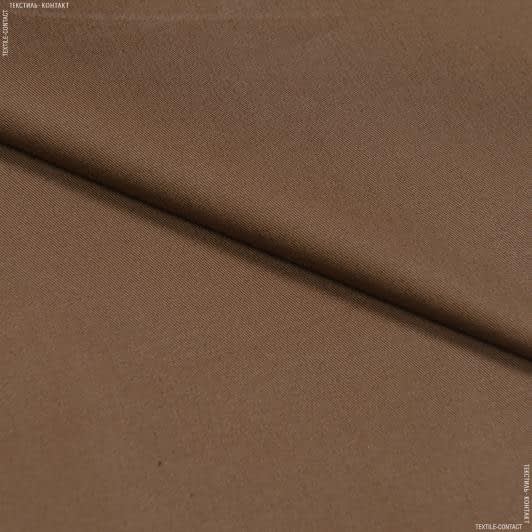 Ткани для брюк - Коттон сатин стрейч светло-коричневый