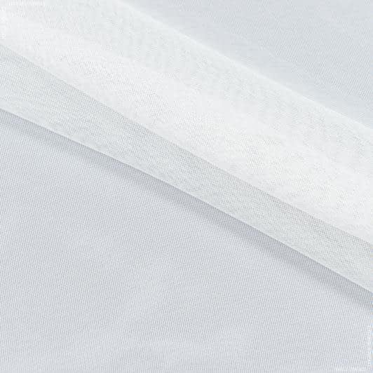 Ткани для тюли - Тюль сетка Луса-2 молочная с утяжелителем