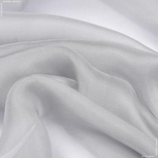 Тканини для хусток та бандан - Шифон-шовк натуральний сріблястий