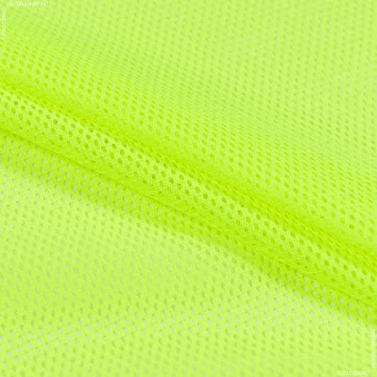 Тканини для спортивного одягу - Сітка трикотажна яскраво-лимонна
