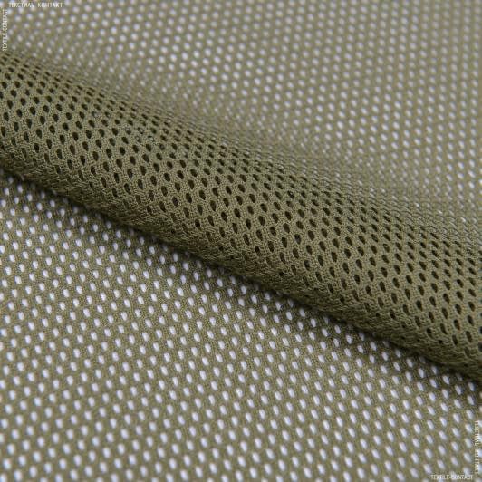 Ткани подкладочная ткань - Сетка трикотажная хаки