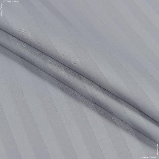 Ткани для постельного белья - Сатин MONACO полоса 1см серый