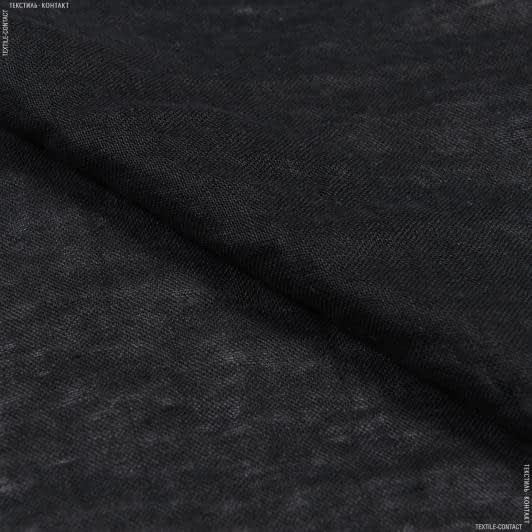 Тканини льон - Льон марльовка чорна