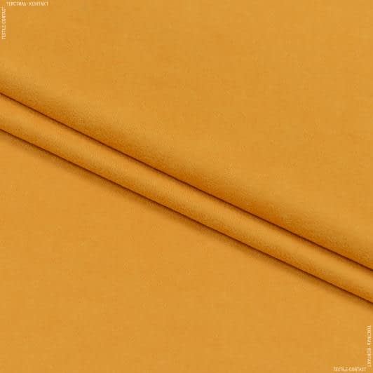 Тканини для чохлів на стільці - Замша портьєрна Рига колір гірчиця