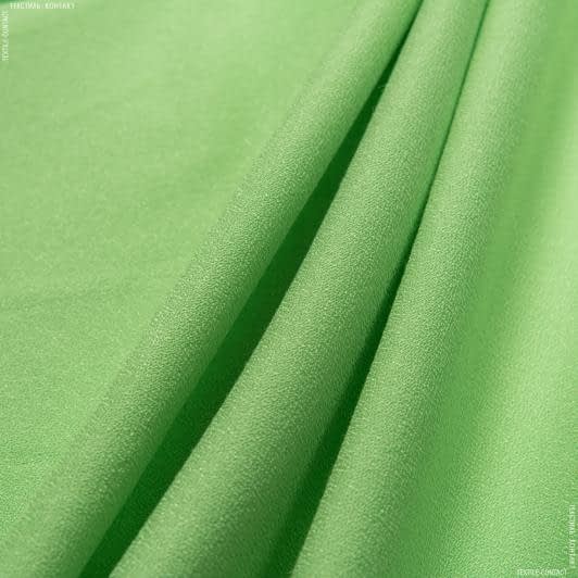 Тканини для блузок - Платтяний креп віскозний салатовий