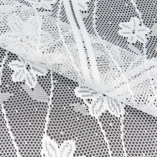 Тканини для декору - Гардинне полотно /гіпюр фіранка Лютики біла 60 см
