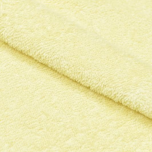 Ткани махровые - Ткань махровая двусторонняя светло-желтая