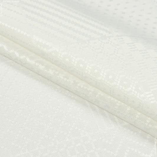 Тканини портьєрні тканини - Тканина для скатертин Бокует /BOUQUET  молочна