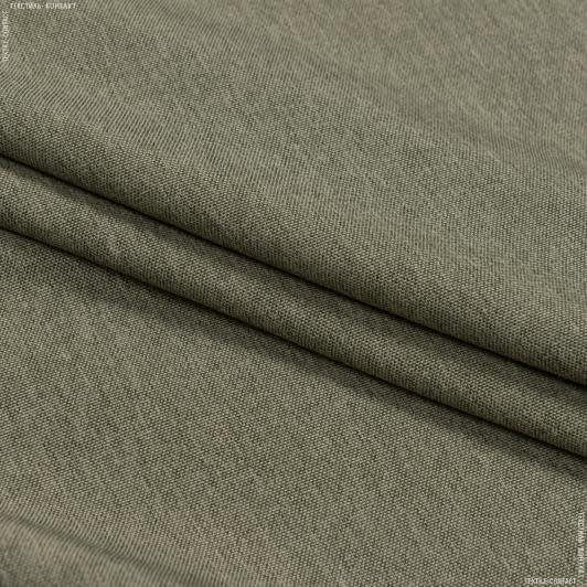 Ткани рогожка - Декоративная ткань Афина 2 т.оливка