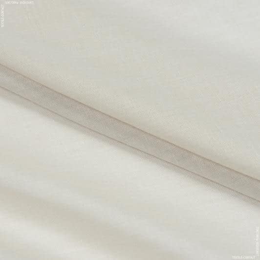 Ткани ненатуральные ткани - Тюль батист Эксен цвет крем-брюле с утяжелителем