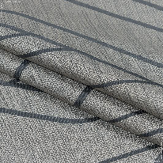 Ткани портьерные ткани - Декоративная ткань Форест т.серая