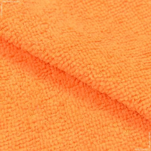 Ткани для дома - Микрофибра универсальная для уборки махра гладкокрашенная оранжевая