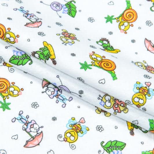 Ткани для сорочек и пижам - Фланель белоземельная детска