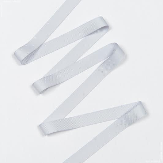 Тканини фурнітура і аксесуари для одягу - Репсова стрічка Грогрен світло сіра 20 мм