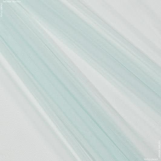 Ткани гардинные ткани - Тюль сетка мини Грек цвет лазурь