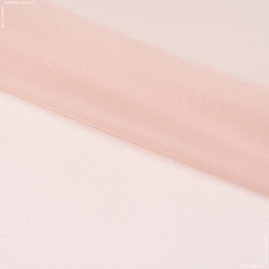 Ткани для платьев - Органза плотная розово-бежевая