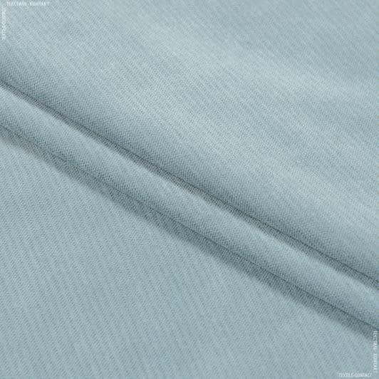 Ткани для перетяжки мебели - Велюр Терсиопел серо-голубой (аналог 96872 )