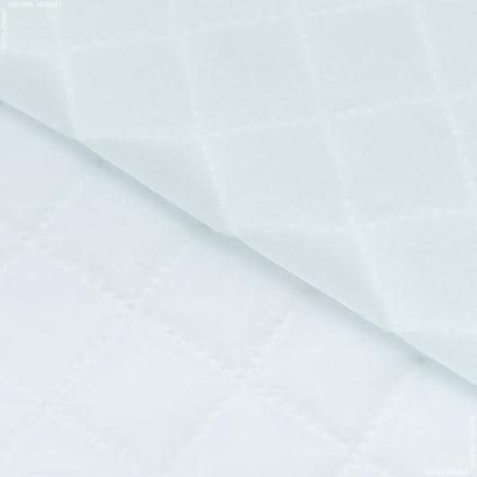 Ткани подкладочная ткань - Синтепон 100g термопай 4*4 с подкладкой 190т  белый