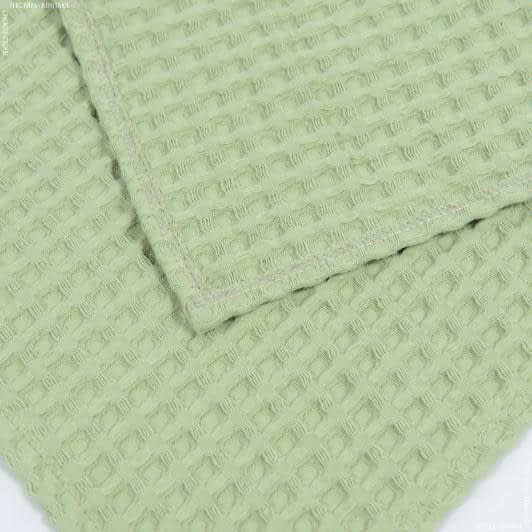 Тканини текстиль для кухні - Рушник вафельний 30х60 / оливка
