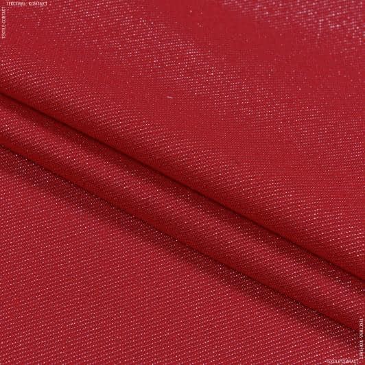 Ткани новогодние ткани - Декоративная новогодняя ткань МИСТРА/MISTRA бордо , люрекс   серебро (Recycle)