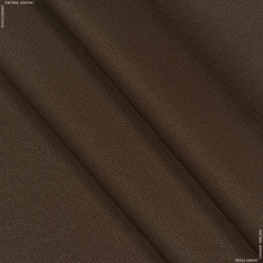Тканини для чохлів на стільці - Тканина для скатертин рогожка Ніле т.коричнева