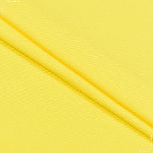 Ткани трикотаж - Кулир стрейч желтый