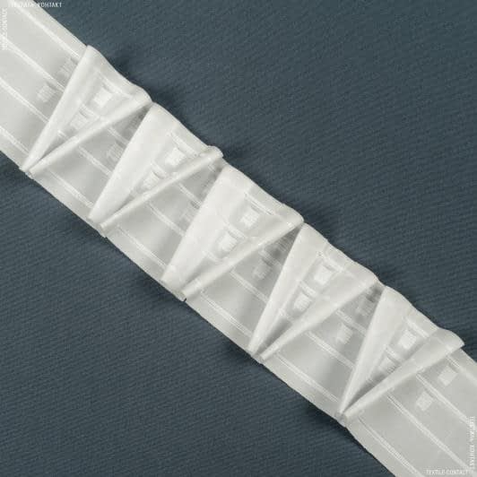 Ткани все ткани - Тесьма шторная V-образная матовая КС-1:2.5 100мм±0.5мм/100м