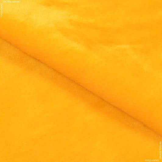 Ткани для декоративных подушек - Мех искусственный желтый