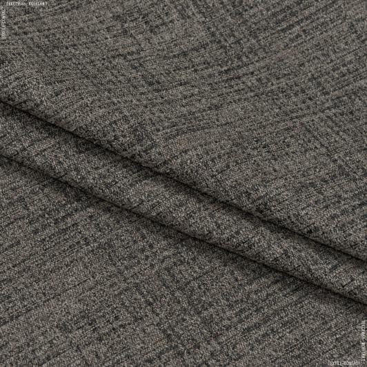 Ткани для декоративных подушек - Декор-шенилл Берген /BERGEN т.беж-черный