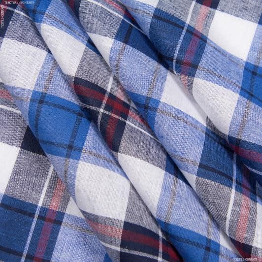 Тканини для сорочок - Сорочковий льон harmony шотландка