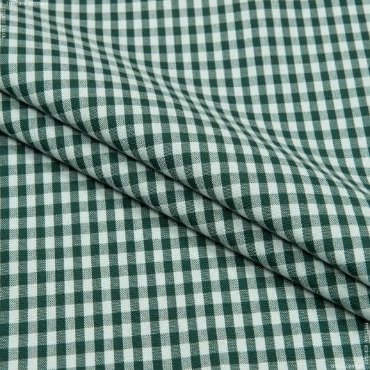 Ткани портьерные ткани - Декоративная ткань Рустикана пепита т.зеленая